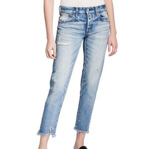 MOUSSY VINTAGE KELLEY TAPERED JEANS 25 Light Wash